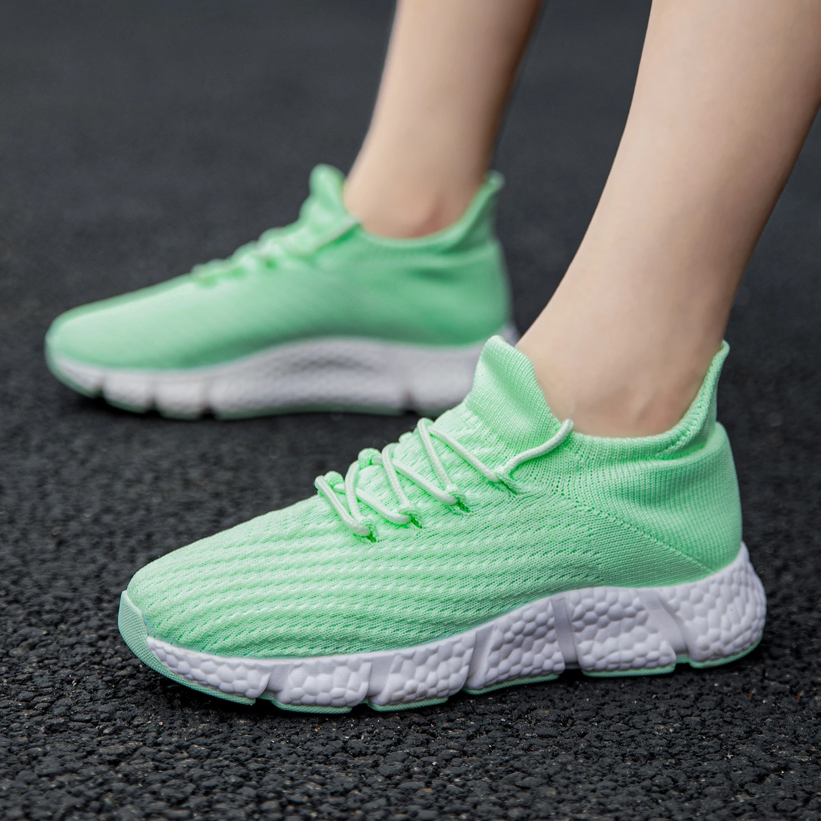 Women Running Shoes Outdoor Shock Absorption Sports Lightweight Ladies Sneakers Comfortable Casual Walking Shoes