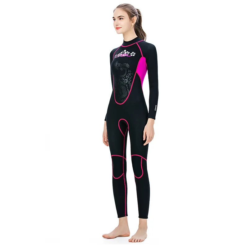 Women Men Wetsuit 3mm, Neoprene Wet Suits Back Zip in Cold Water Full Body Scuba Dive Suit for Snorkeling Surfing Swimming Canon