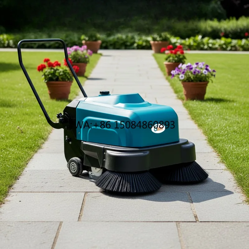Фото Электрическая подметальная машина Leaf Sweeper HS1000 с ручным управлением, новая, высокомощная, для уборки листьев и садовых работ №2