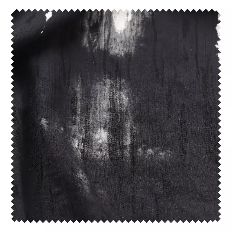 Фото Винтажная хлопчатобумажная ткань Black Tie Dye для стираной, чтобы сделать старую верхнюю одежду, платье, дизайнерскую ткань, шитье своими руками по дворам №5