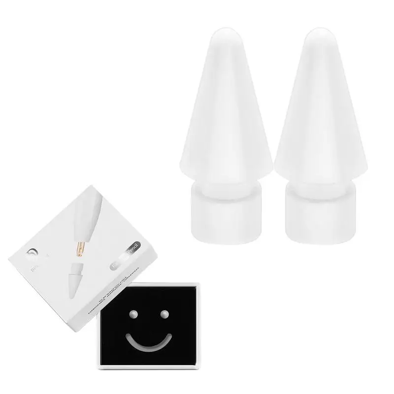 

Силиконовые наконечники для карандашей, сменные емкостные наконечники для карандашей с яблоками, бесшумные и нескользящие, 2 шт.