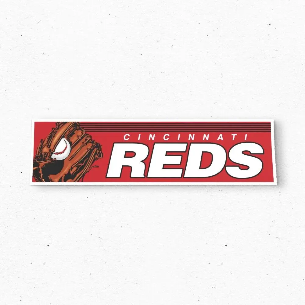 Наклейка на бампер Cincinnati Reds - Виниловая наклейка в винтажном стиле MLB Baseball 80-х 90-х