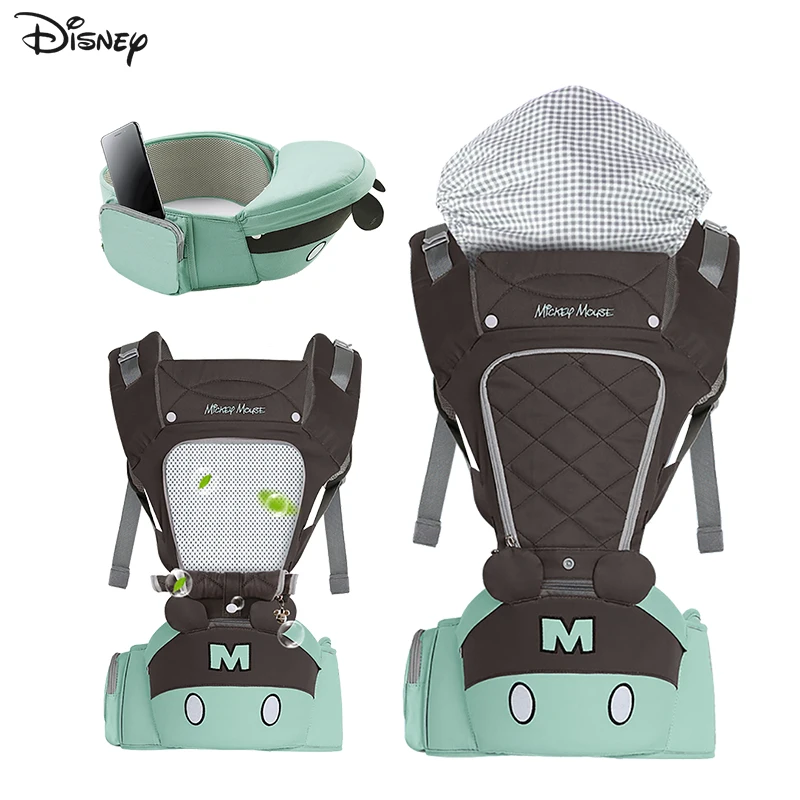 

Disney 0-48 Month Baby Carrier Ergonomic Kangaroo For Baby Multi-Function Front Facing Sling Sling For Newborns With Hip Seat