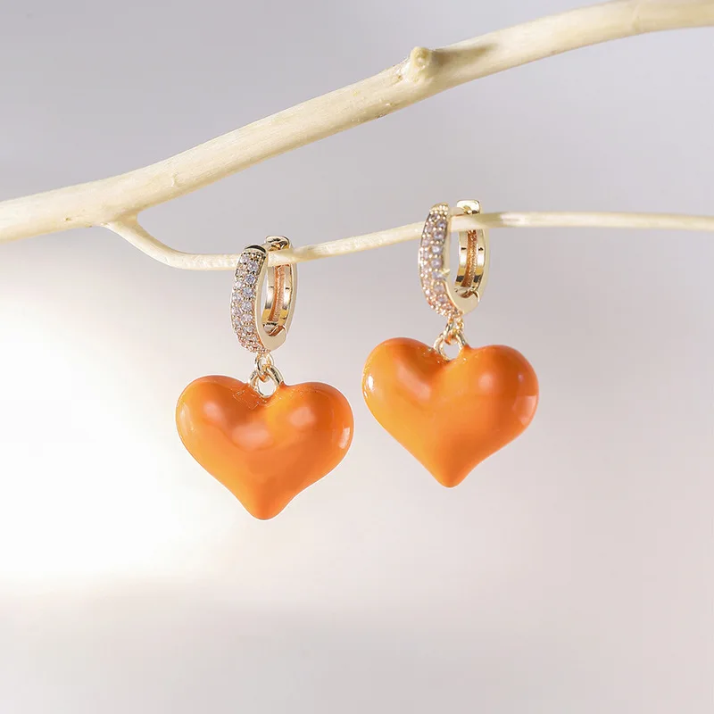 2023 высококачественные красные женские Серьги Love французские Ретро Женские