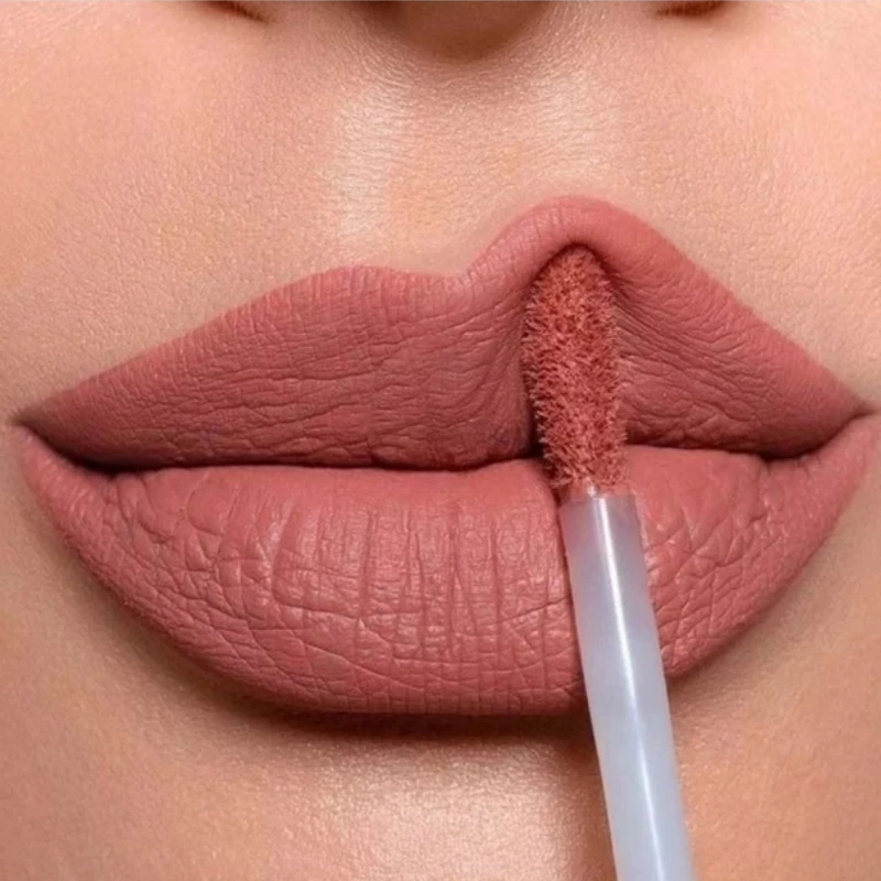 

Sdotter Matte Lip Gloss Lip Makeup Velet Nude Waterproof Lipgloss Matte Liquid Lipstick Pigment Long Lasting Sexy Red Lip Tint M