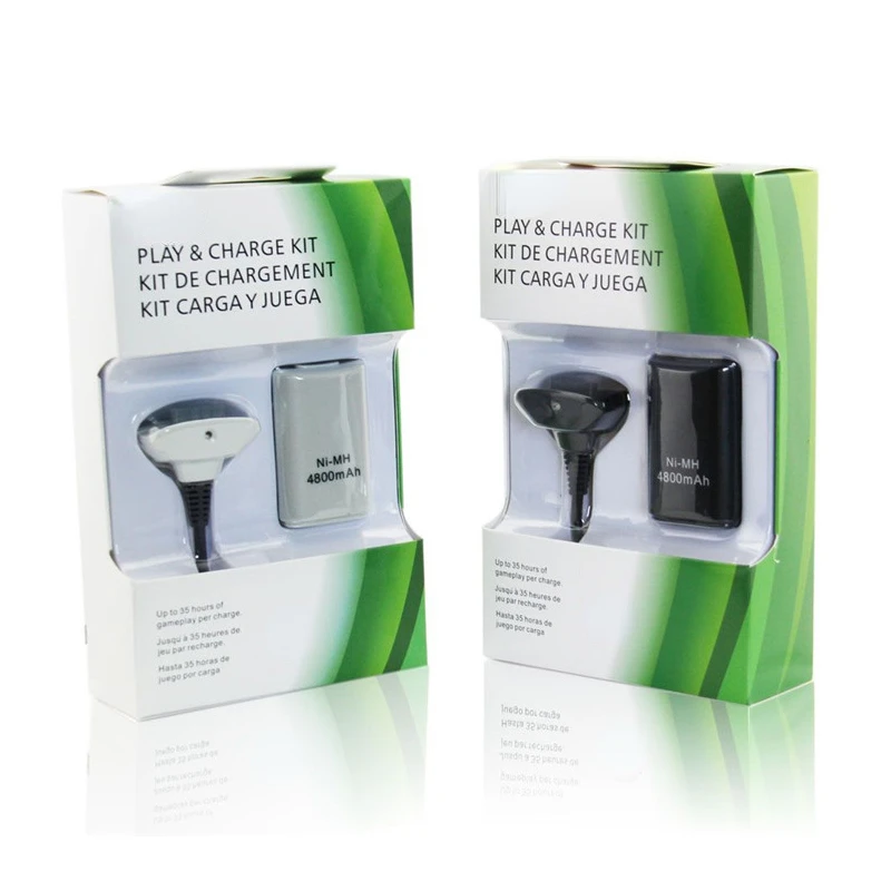 Аккумуляторная батарея 2 в 1 4800 мАч для Xbox 360 аккумулятор зарядное устройство