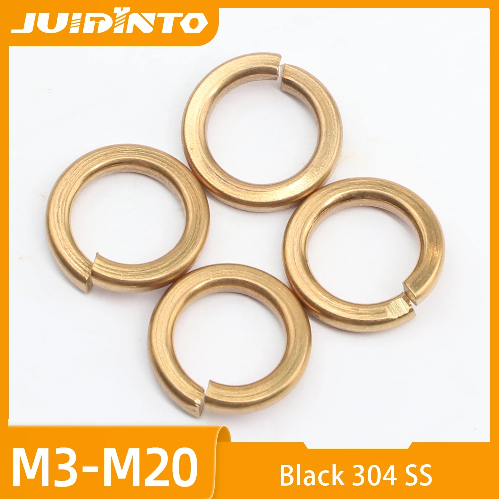 

Пружинные стопорные шайбы JUIDINTO, медные, разрезные, DIN127 M2-M10