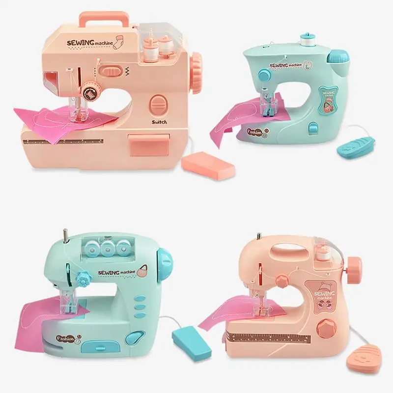 

Mini Sewing Machine Kids Sewing Machine With Built-In Stitches Double Threads Mending Machine With Foot Pedal For Beginners