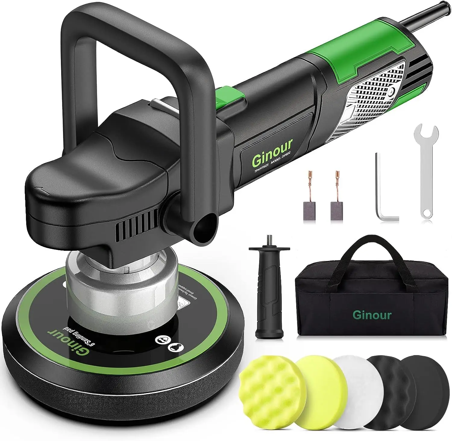 For Polisher, 6 inch Dual  Buffer for Car Detailing, Variabl