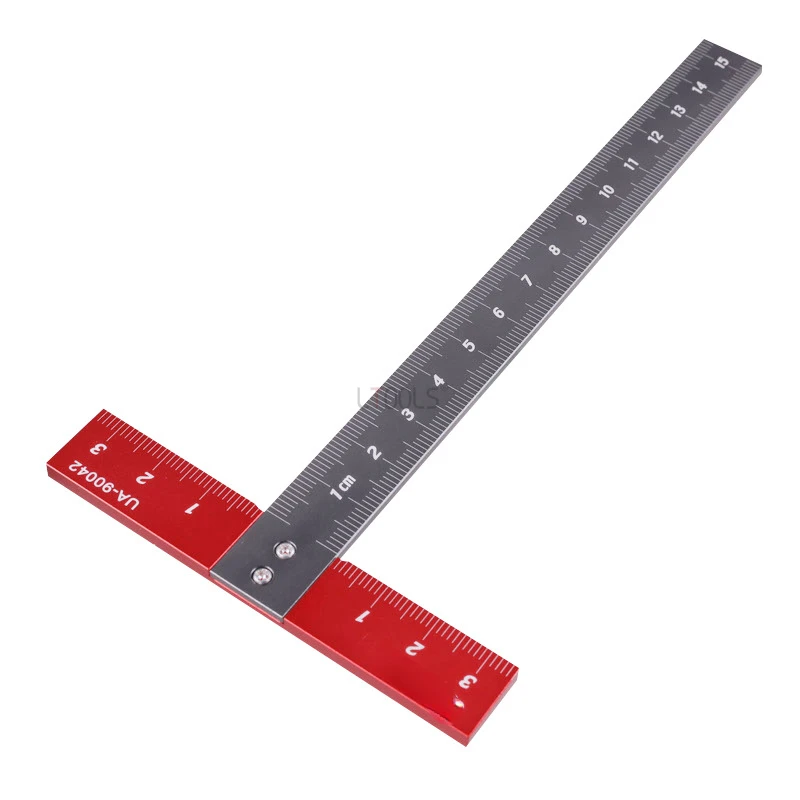 

150mm T Shape Ruler Aluminum Alloy Multitool Angle Ruler Woodworking Tools Right Angles Scriber Measuring Tool Marking Ruler