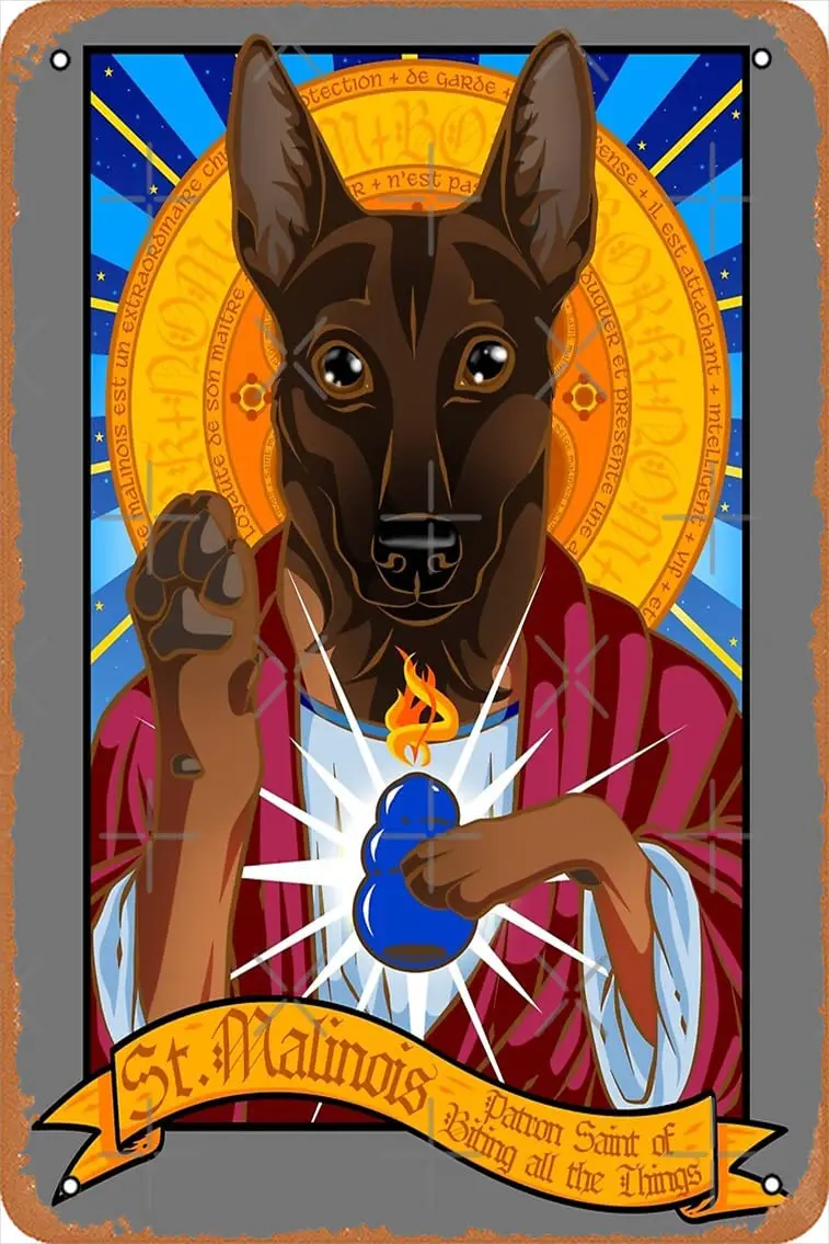 Плакат St. Malbluetooth металлический жестяной знак Винтаж 8x12 дюймов