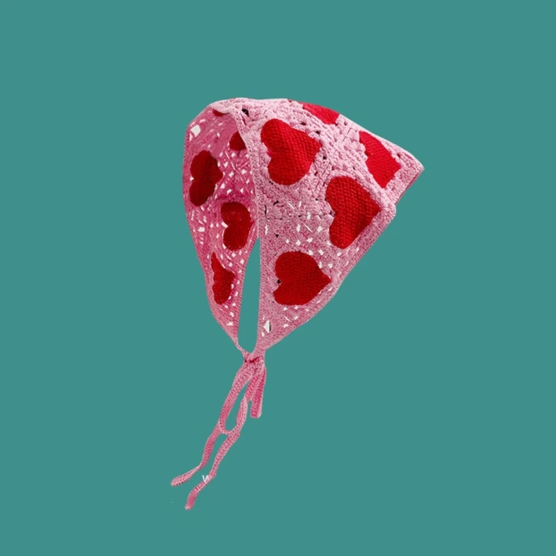 Летняя солнцезащитная вязаная повязка для волос ручной работы тюрбан с милой