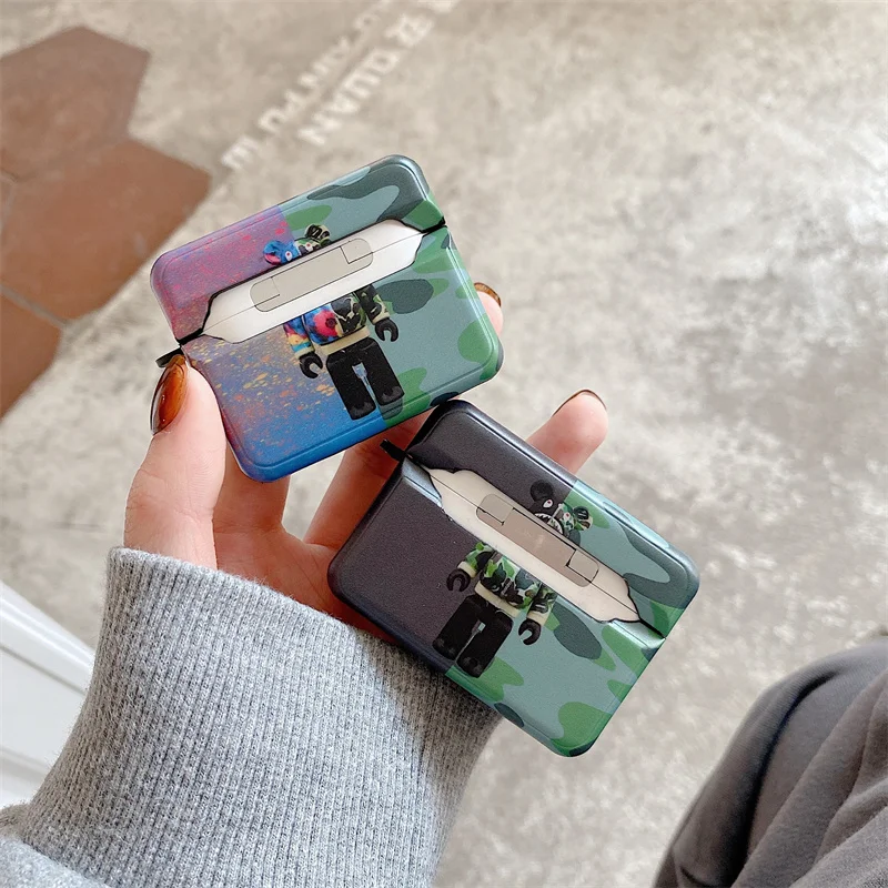 Чехол для наушников Airpods 1 2 3 с объемным медведем |