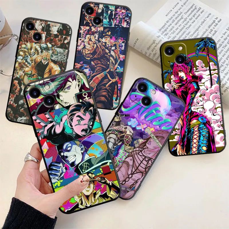 

JoJo Bizarre Adventure Phone Cases For iPhone 14 13 12 11 Pro Max Plus 13 Mini X XR XS MAX 8 7 Plus 6 6S 5 SE Plus Cover Coque