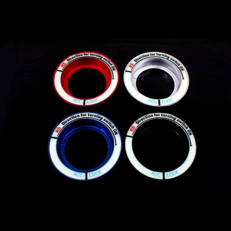 

2/3/5PCS Aluminum Alloy Car Ignition Key Ring Cover Decorative Trim Lumiuous Stickers For Mitsubishi Lancer/ASX/Outlander car