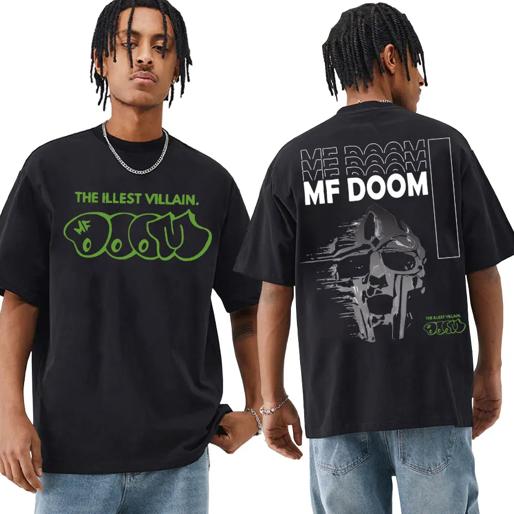 

Rapper Vintage Mf Doom T-Shirt Mf Doom Merch Hip Hop Fashion Extra Large Short Sleeves Tees Men's Women's Casual Cotton T Shirt