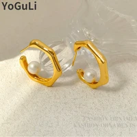 s925 needle modern jewelry simply glass pearl earrings popular design vintage temperament drop earrings for women party gifts