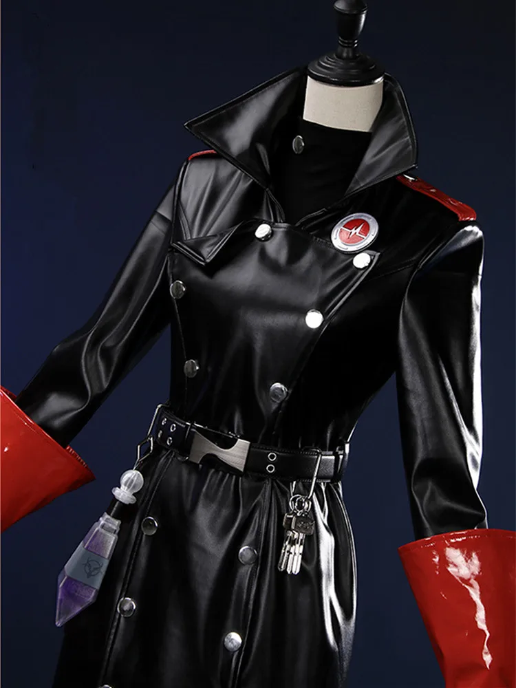 Модная кожаная Униформа Emil костюм для косплея Женское Платье Аниме с