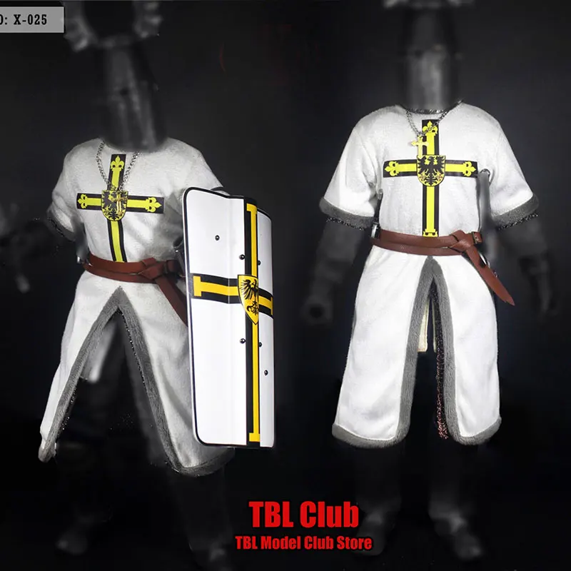 Женская модель 1/6 мужской солдат рыцарь халат набор одежды среднего возраста