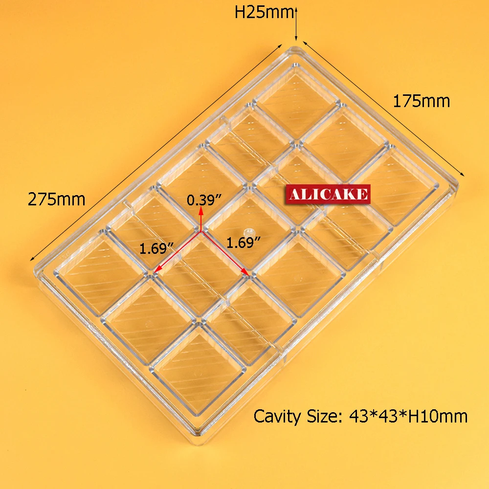 Форма для шоколада поликарбонат конфет профессиональная акриловая плитка