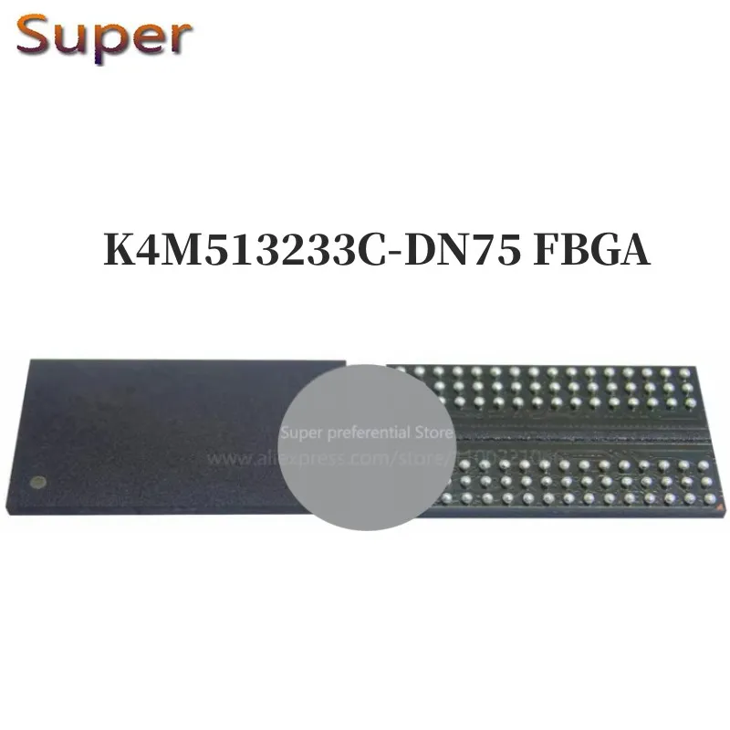 

5PCS K4M513233C-DN75 FBGA SDRAM 512Mb