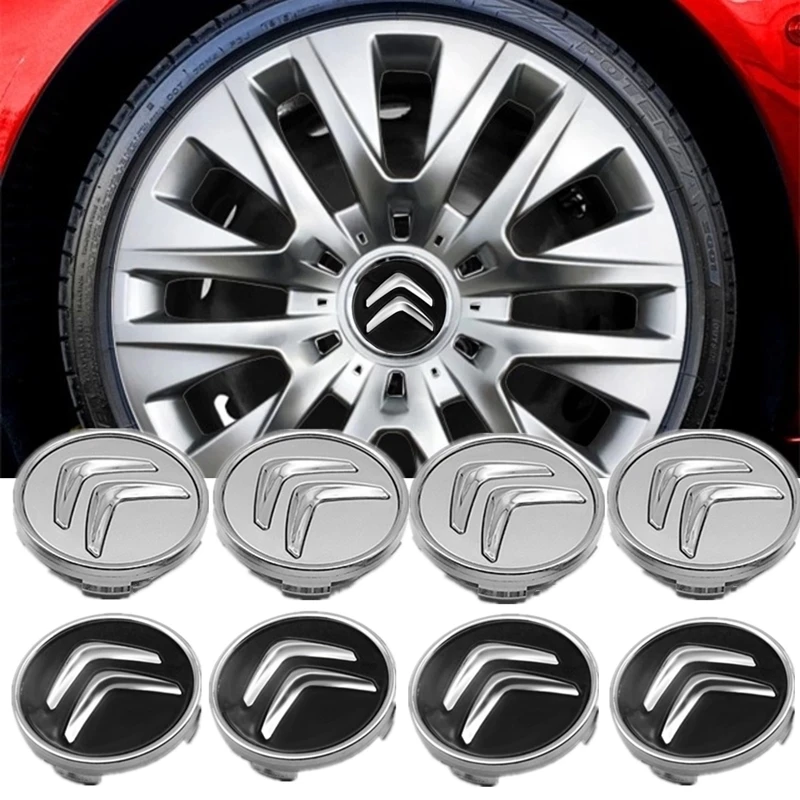 

4pcs Car Wheel Center Caps For Citroen C2 C3 C4 C5 C1 Elysee Berling Xsara Picasso Saxo Cactus DS3 DS4 DS6 Hub Cover Accessories