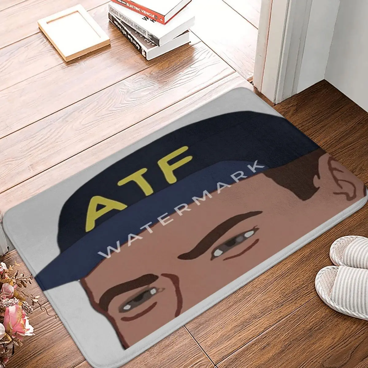 

Atf Guy Peeping Carpet, Polyester Floor Mats Customizable Anti-Slip Carpets Festivle Gifts Mats Customizable