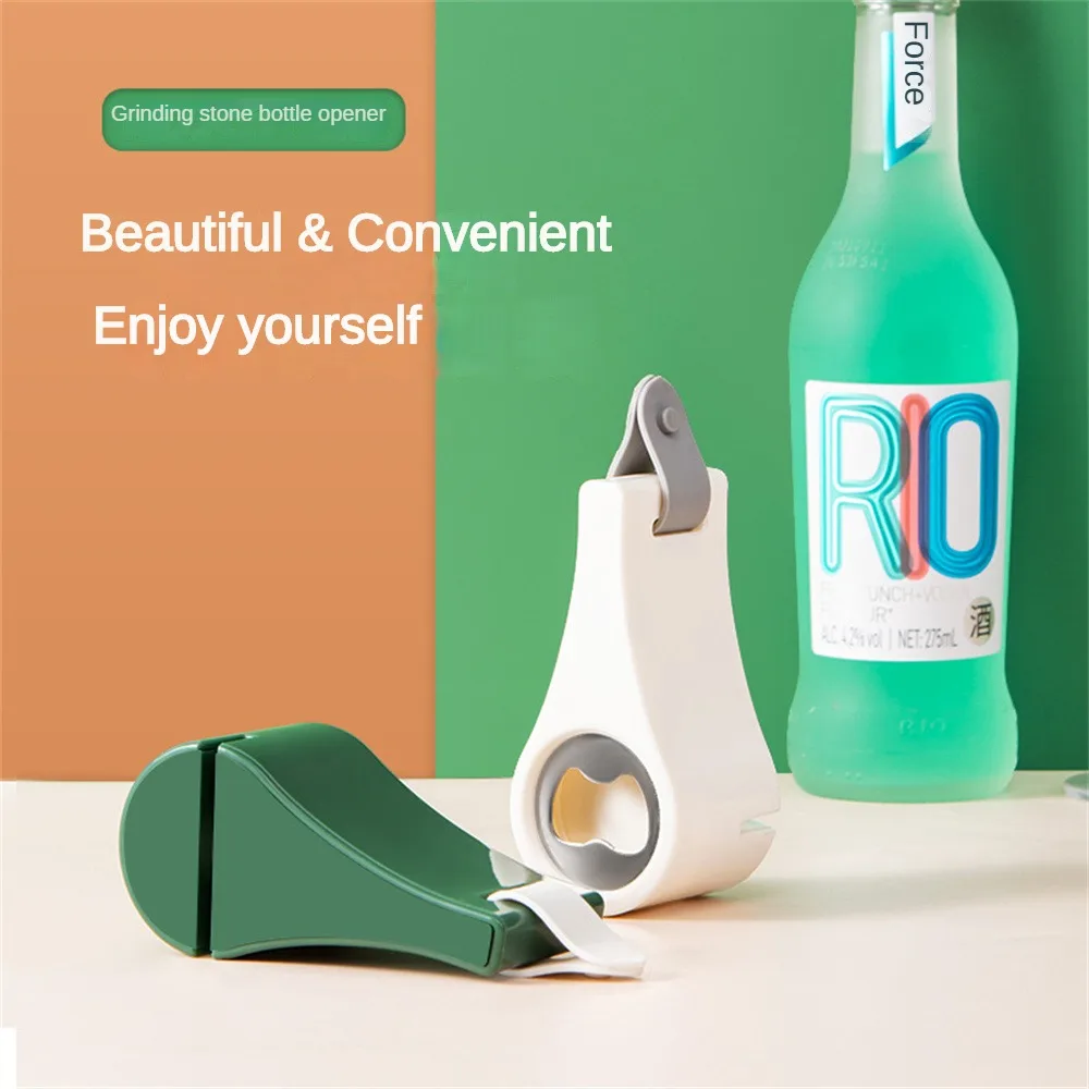 

Household Kitchen Thickened Screwdriver Beer Bottle Opener Multifunctional Whetstone Bottle Opener Simple Style Easy To Carry