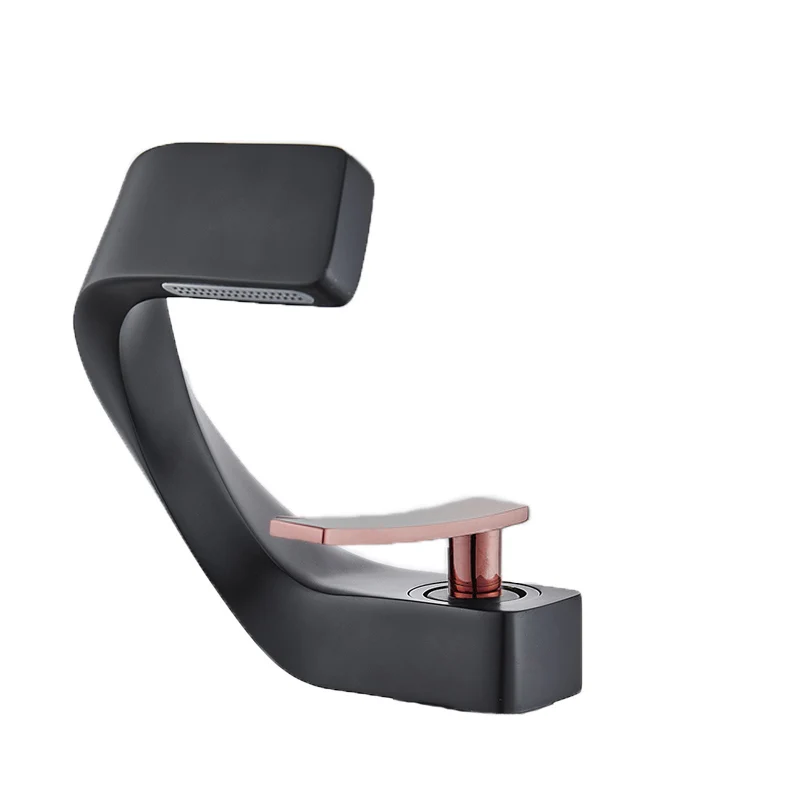 

Смеситель для горячей и холодной воды, одно отверстие для раковины, модный, для ванной комнаты, крепление на раковину