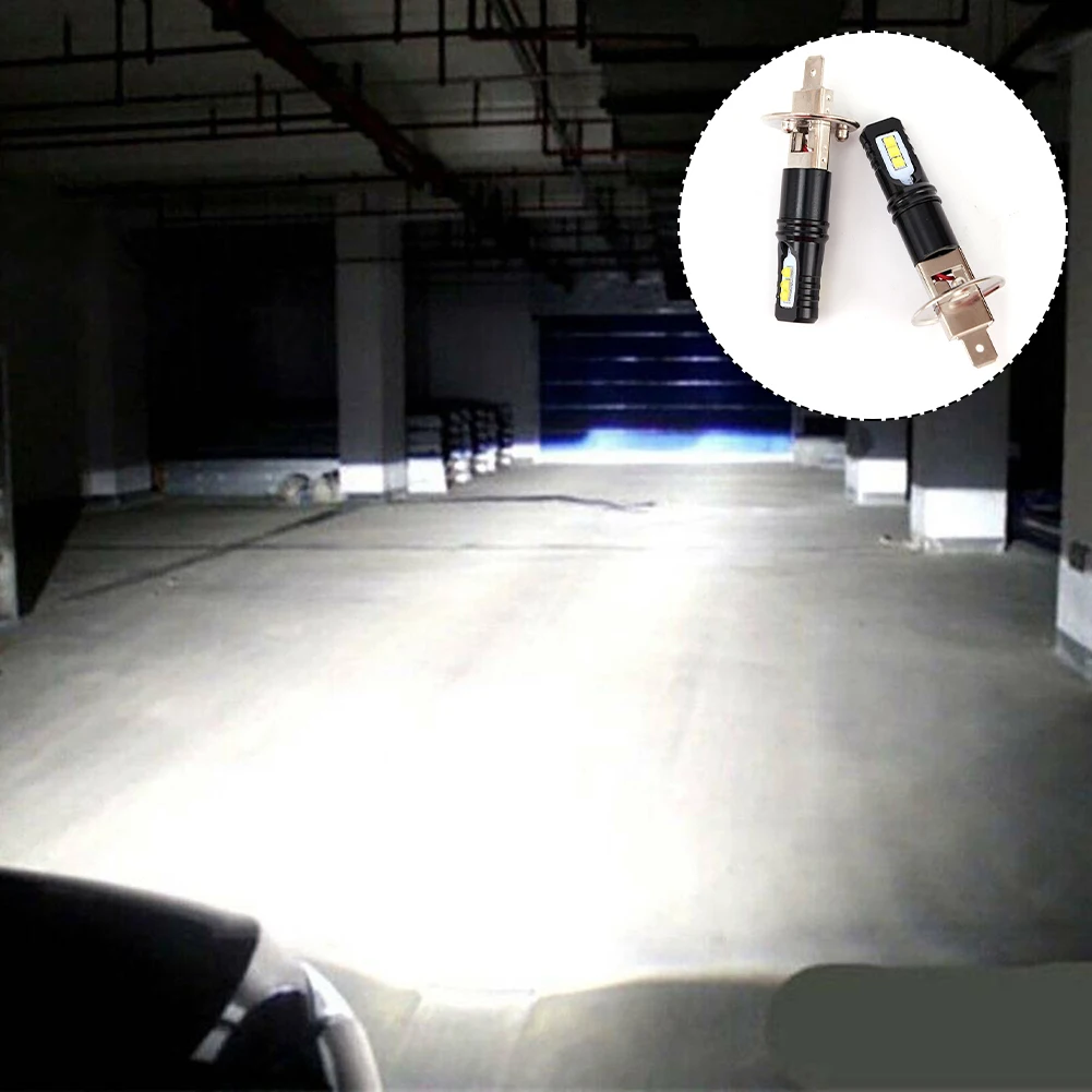 

Fog Headlight bulb H1 Kit LED Light Super Bright WHITE 110W 2pcs Bulbs Pair Set 6000K 8000LM Brand new Durable