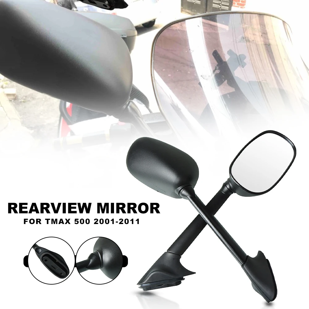 

Алюминиевые мотоциклетные зеркала заднего вида с ЧПУ, синее антибликовое зеркало для YAMAHA T-Max 500 TMAX 500 TMax 500, аксессуары для мотоциклов
