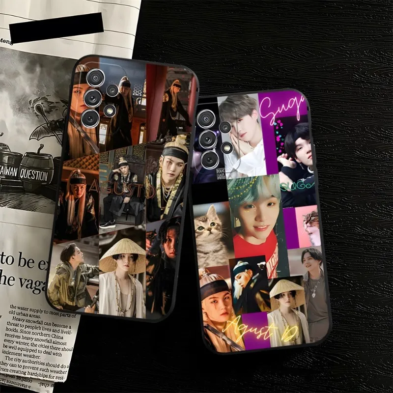 

Agust D Suga Phone Case For Samsung Note 20 10 9 8 Pro Plus Ultra M40 M80s M20 M31 M14 J7 J6 Prime Back Silicone Cover