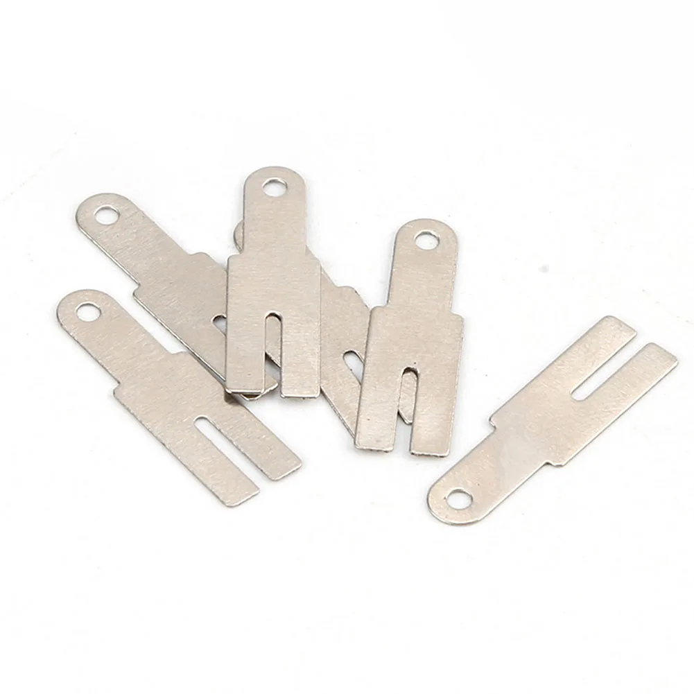 

Никелевая полоса 100 шт y-образные никелевые листы пластин батарея Никелированная Стальная лента для точечной сварки соединитель