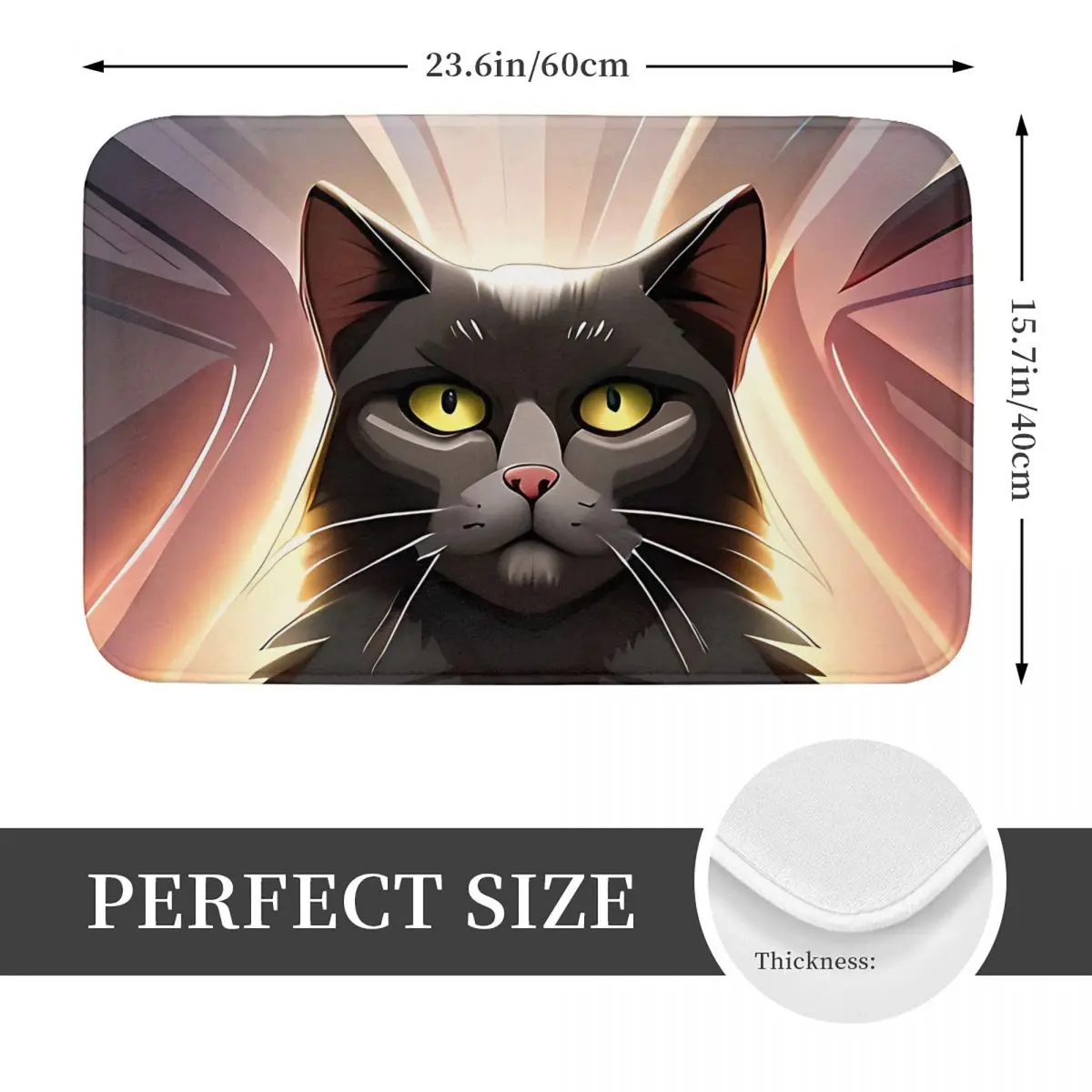 Антискользящий коврик Angry Cat