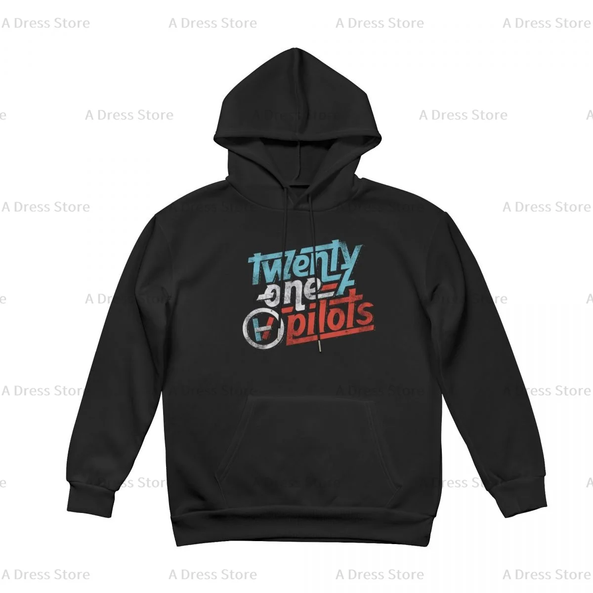 Twenty One Pilots Polyester Hot stamping printing Men's Fleece Hoodie Holding Temperature Unisex Vintage Pullover Hooded