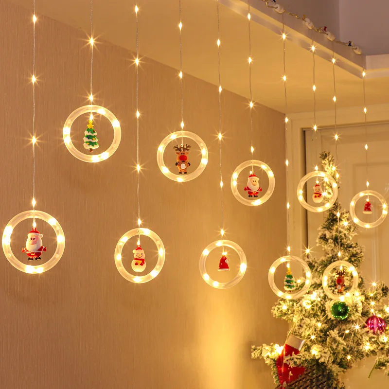 

LED Icicle Curtain Fairy Light String USB/Battery Remote Christmas Garland Lamp for New Year Home Bedroom Wedding Decoration