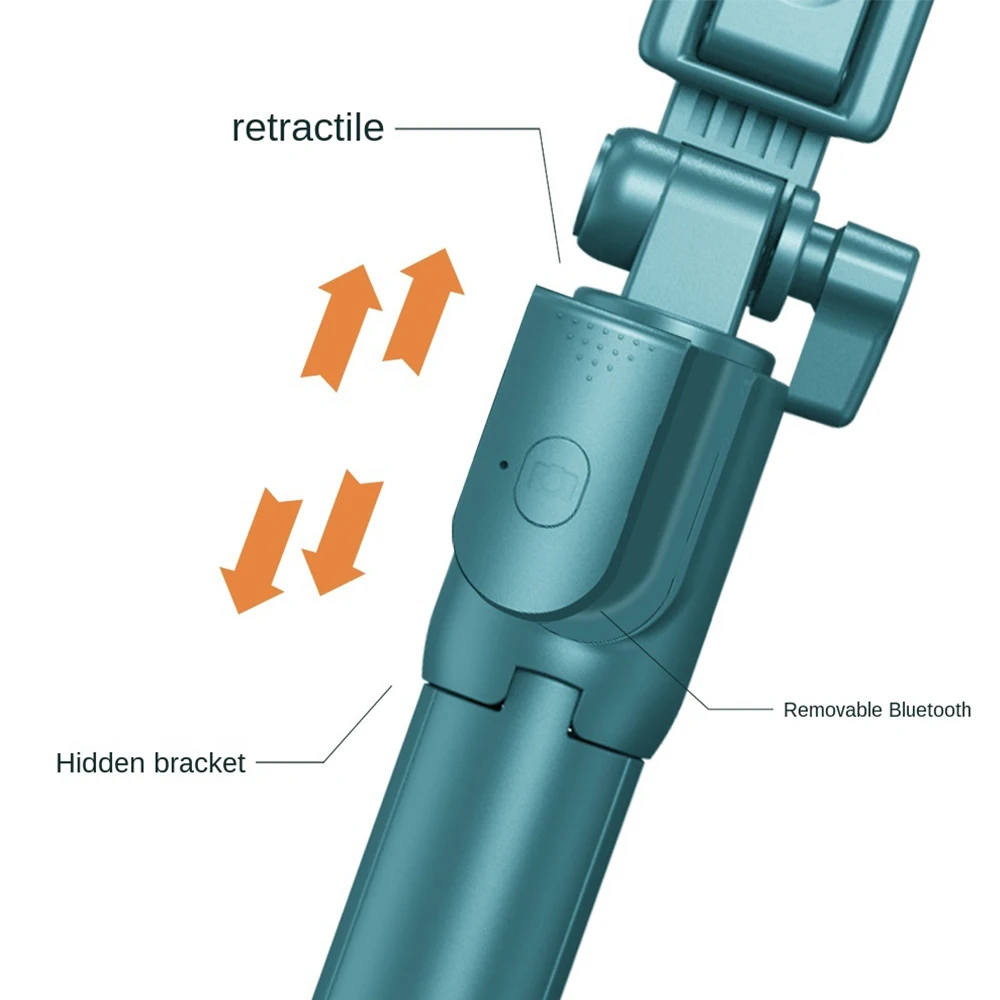 selfie stick with tripod for mobile phone wireless bluetooth for xiaomi huawei iphone ios android stabilizer cellphone free global shipping