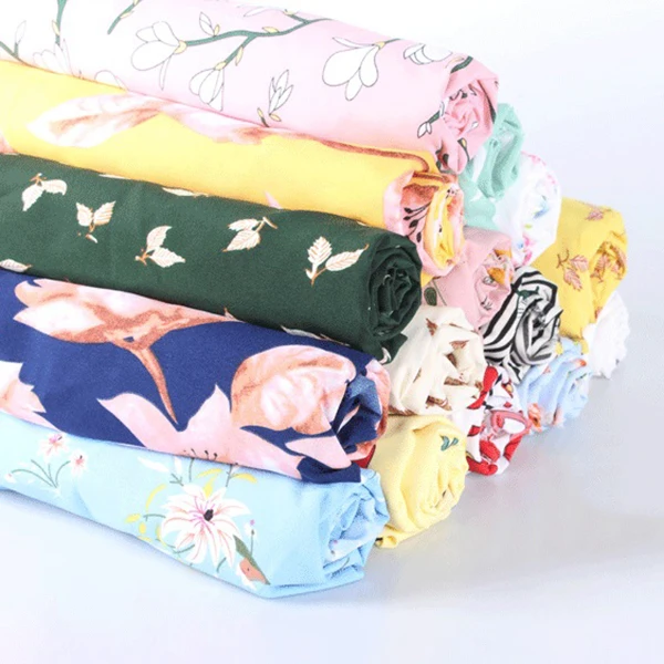 Новинка шифоновая ткань 100*150 см цветочный принт мягкое платье из Жоржетта/одежда