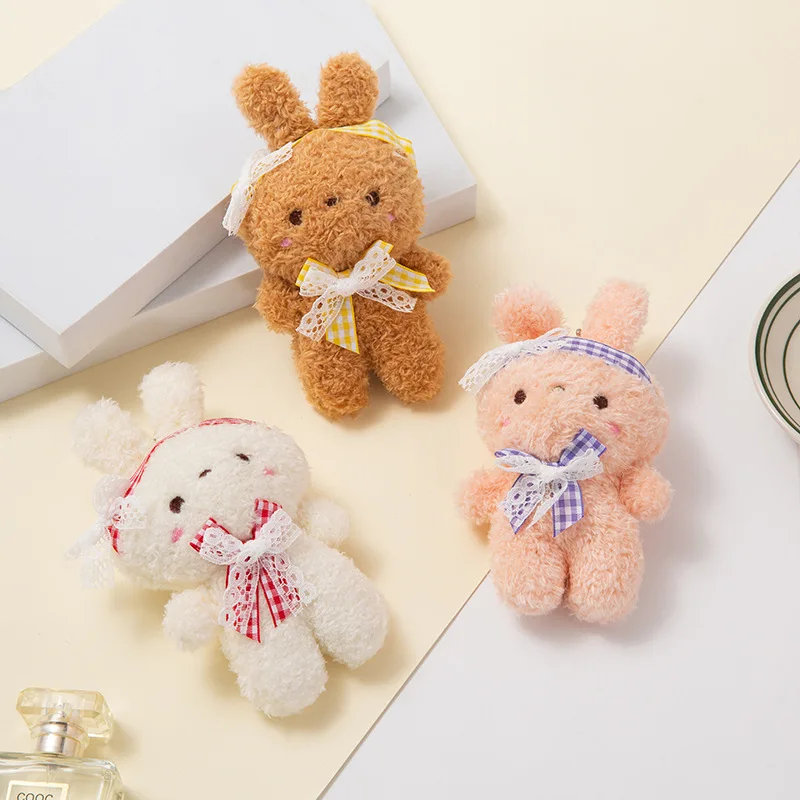 

1 шт. 12 см Милая мультяшная сумка очаровательная кавайная мини-брелок кролик детская игрушка кукла искусственная праздничные подарки