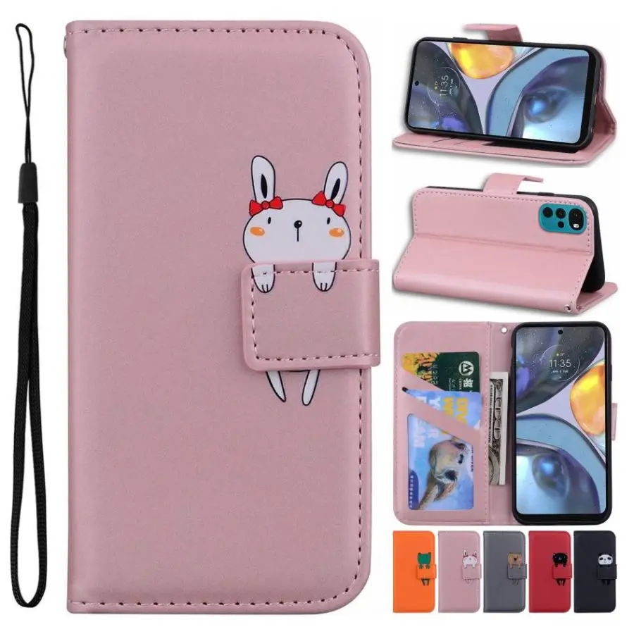 

Чехол-Кошелек с отделениями для карт для телефона Samsung Galaxy A01 A02 A02S A10 A10S A11 A12 A13 A20 A20E A20S, кожаный чехол с милым котом, лягушкой D22G