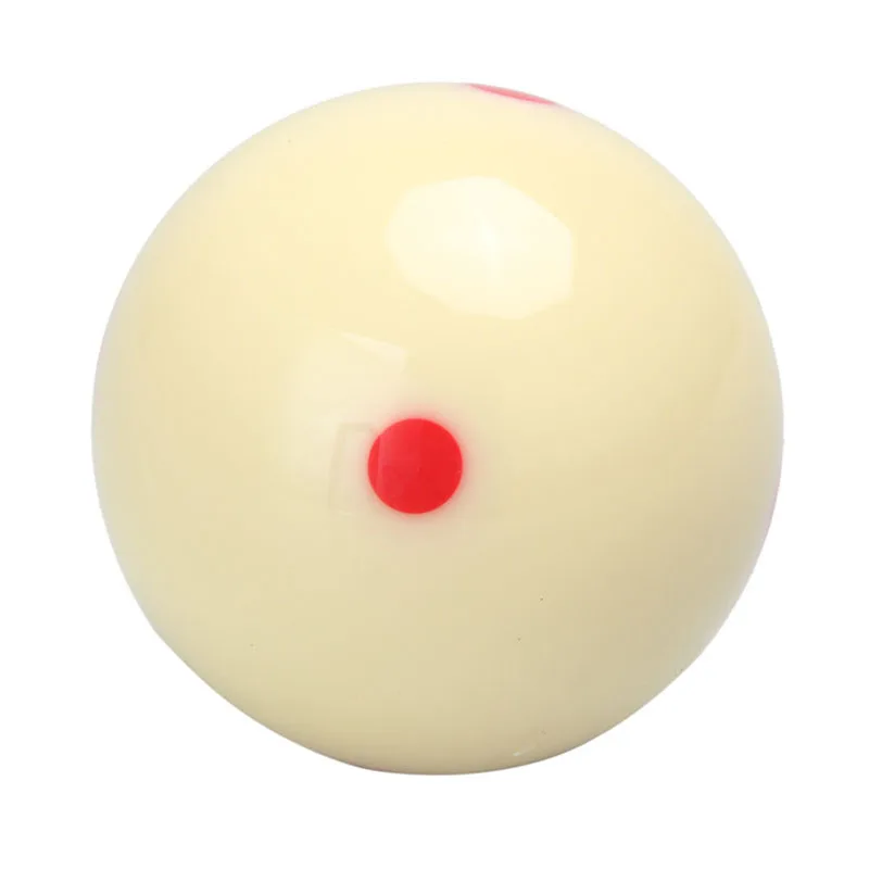 

Roundness Hardness Cue Ball Measle Pool-Billiard Practice Resin 5.72cm 2 1/4” Red 6 Dot Spot Training High Quality
