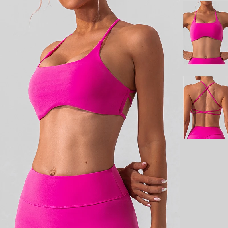 

Спортивный бюстгальтер Cross Beauty с начесом, жилет для фитнеса, быстросохнущая одежда для тренажерного зала, топы для бега, внутренняя одежда для тренировок, женская одежда