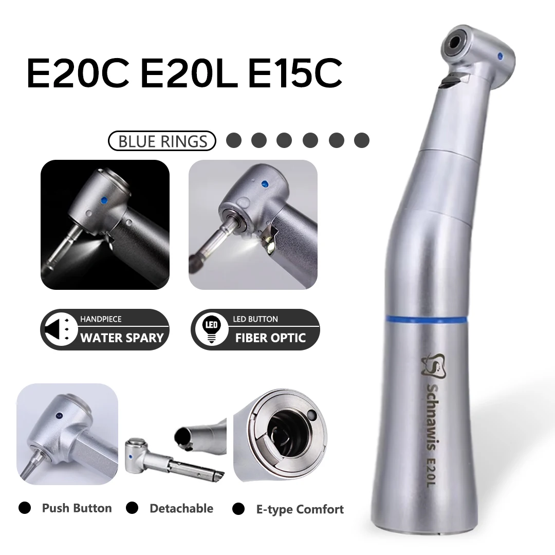 Наконечник Стоматологический низкоскоростной 1:1 E15L E20L E15C E20C