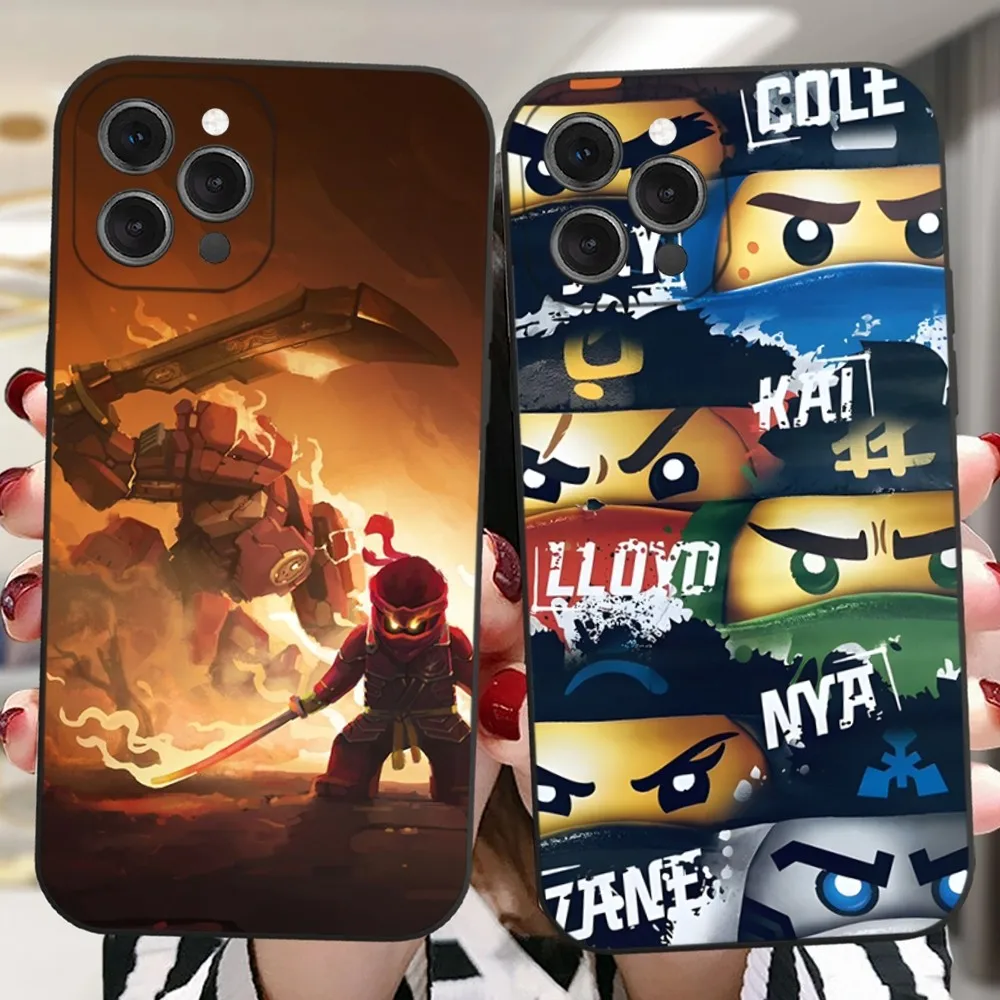 Anime N-NinjagoS Cool L-LEGOS Phone Case For iPhone 16 15 14 13 12 11 Plus Pro Max XR XS X 7 8 SE Mini Silicone Soft