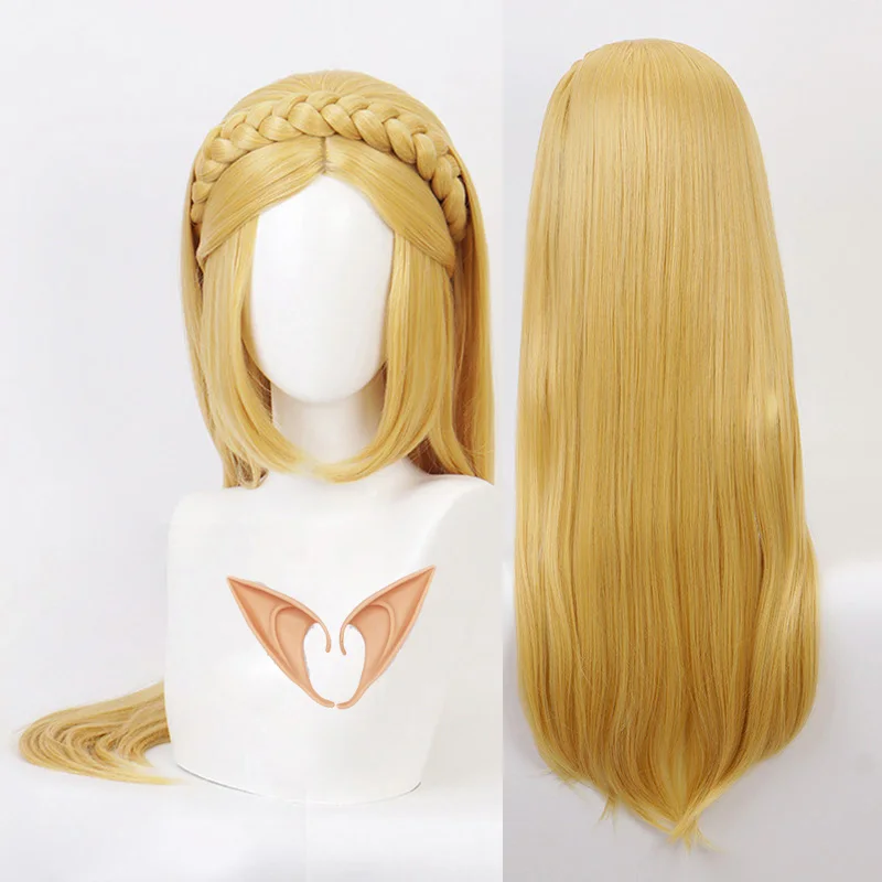 Парик принцессы Зельды: длинный парик для косплея термостойкие синтетические