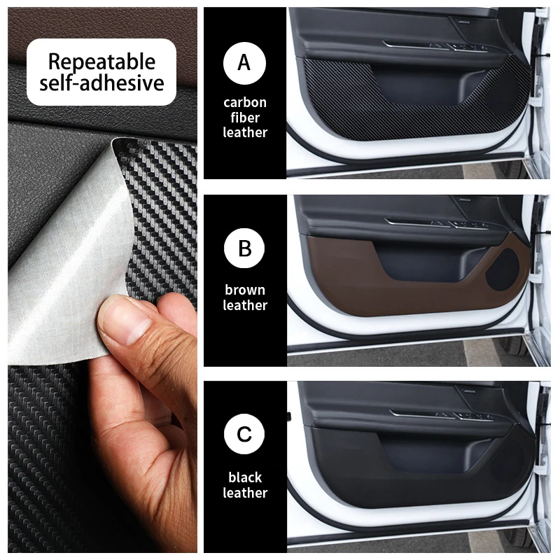 Противоударный коврик для двери автомобиля наклейки полоски порогов защитный