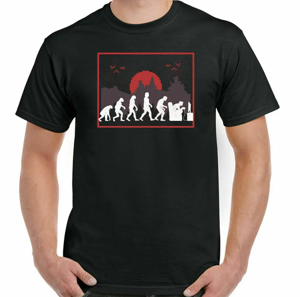 

Игровая футболка, Мужская смешная Эволюционная футболка для геймеров