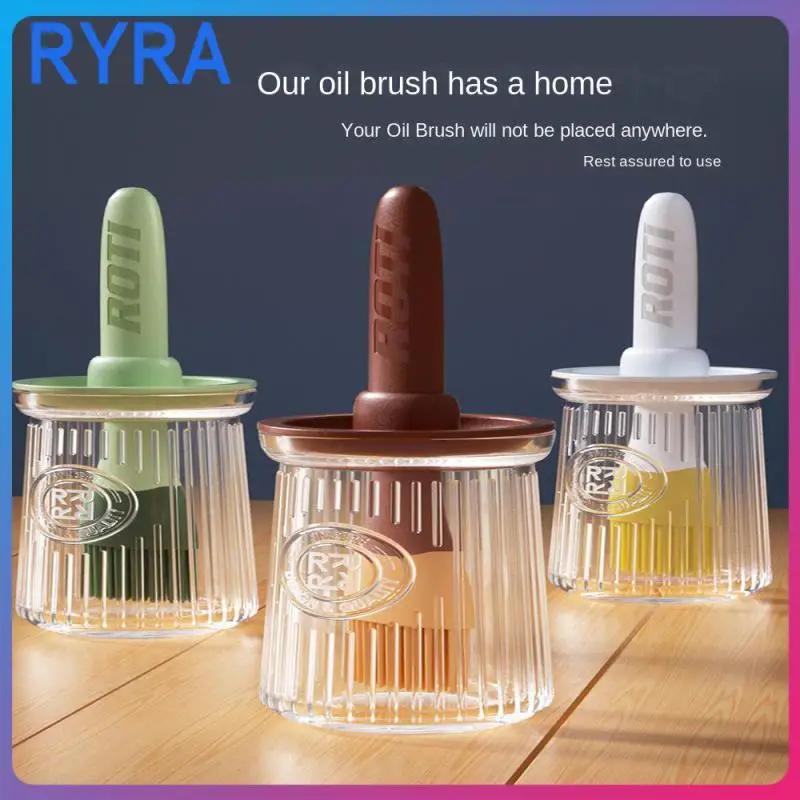

Oil Brush Bottle Household Baking Oil Brush Pancake Brush Silicone Bottle Brush High Temperature Resistant Barbecue Oil Brush