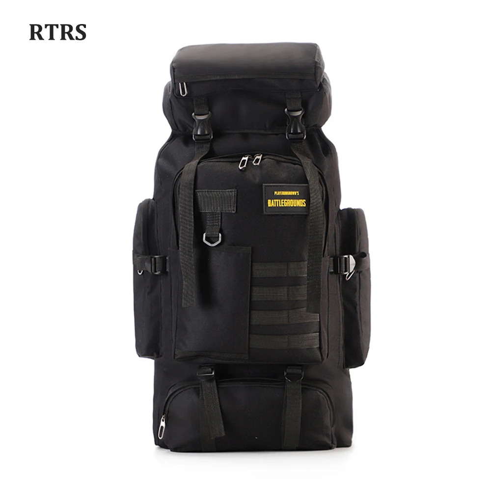 

80L Outdoor Men Camping Army Backpack Camouflage Waterproof Hiking Cycling Large Capacity Travel Women Shoulders Bag