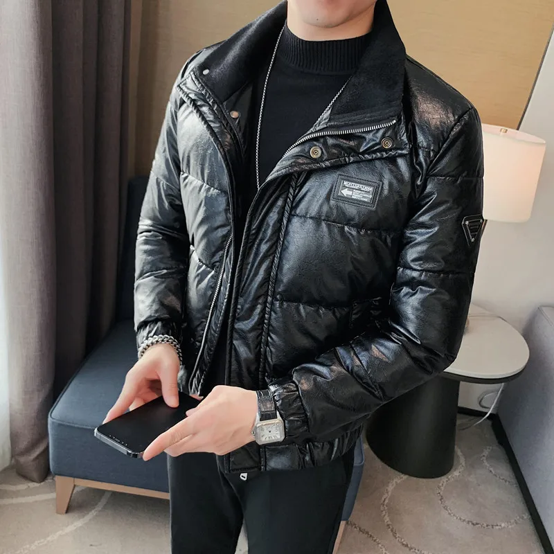 Winter Thicken Warm Down Jackets for Men Fashion Slim Casual White Duck Down Coats Windproof Outdoor Parkas Men Clothing 2022